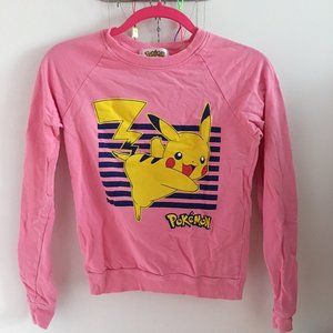 Pink Pikachu Pokemon Sweatshirt